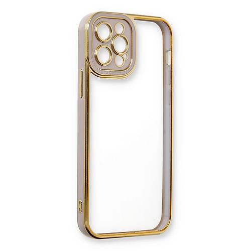 iPhone 12 Pro K�l�f Liva Lens Silikon - Lila
