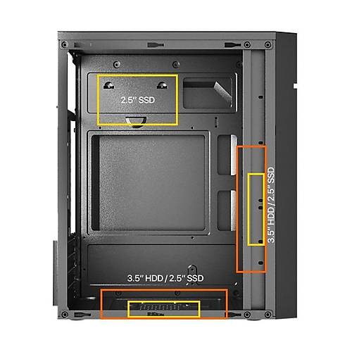 FRISBY FC-2715B 300W 1X120MM FAN USB 2.0 MINI TOWER S�YAH KASA