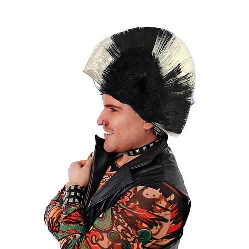 Mohican Mohawk Punk Peruk - 70 li 80 li Y�llar Peruk Model 5