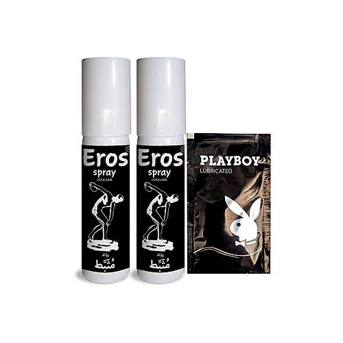 Eros Erkeklere �zel Zaman Stop Spreyi 20 ml  (Black) + Kayd�r�c�Jel