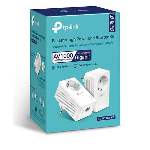 TP-LINK TL-PA7017P KIT AV1000 GIGABIT POWERLINE GENISLETICI