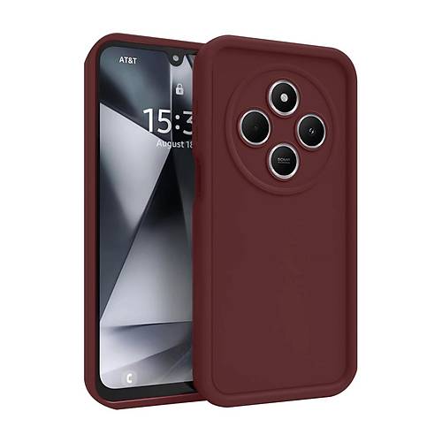 Redmi 14C K�l�f Viera Silikon - Bordo