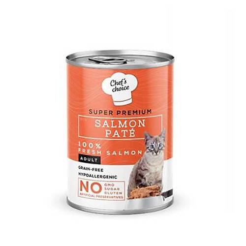 Pate Somonlu Tah�ls�z Yeti�kin Kedi Konservesi 24 Adet 400 Gr