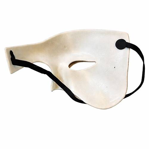 Beyaz Yar�m Erkek Maske � Phantom Parti & Balo Maskesi