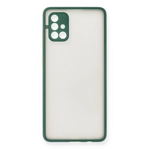 Galaxy A71 K�l�f Montreal Silikon Kapak - Ye�il