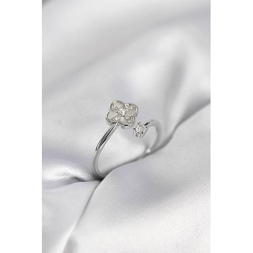 G�m�� Renk Zirkon Ta�l� Yonca Model Kad�n Y�z�k