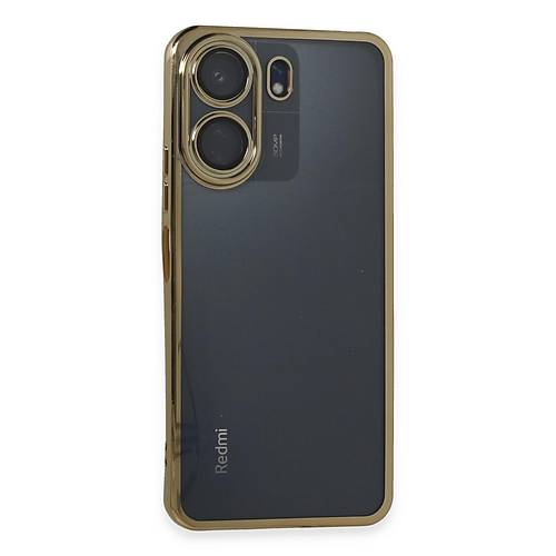 Redmi 13C K�l�f Razer Lensli Silikon - Gold