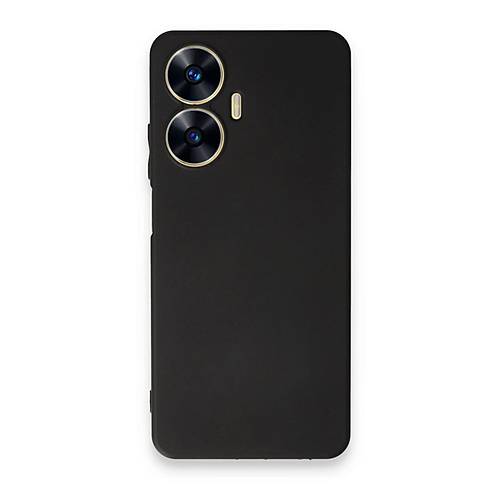 Realme C55 K�l�f First Silikon - Siyah