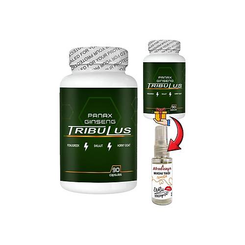 Panax 2 Kutu Panax Ginseng Tribuluslu Fenugreekli Shilajitli Hornygoatl� 90 l� Caps + Afrodizayn Ya�