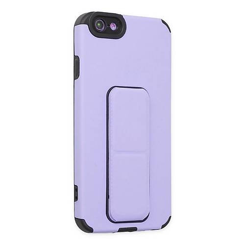iPhone 6 K�l�f Mega Standl� Silikon - Lila