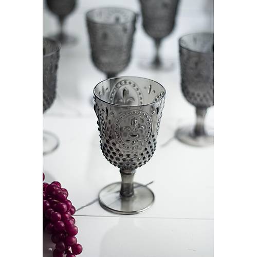 Akrilik F�me 6'l� Kadeh & Su Me�rubat Kahve Yan� Barda�� 450 ml ( Cam De�ildir )
