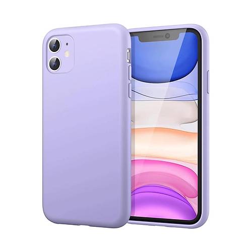 iPhone 11 K�l�f First Silikon - Lila
