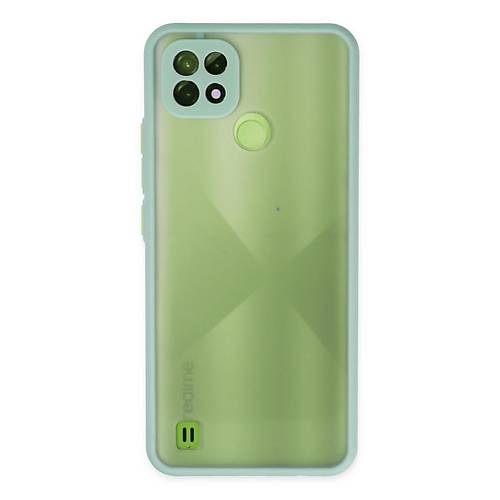 Realme C21 K�l�f Montreal Silikon Kapak - Turkuaz