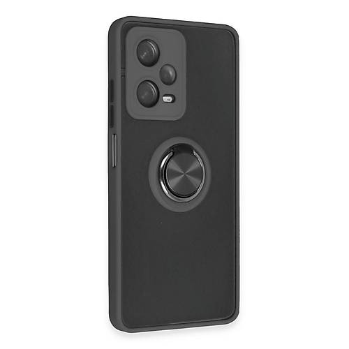 Redmi Note 12 Pro 5G K�l�f Montreal Y�z�kl� Silikon Kapak - Siyah