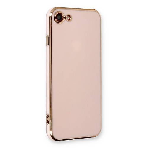 iPhone 7 K�l�f Volet Silikon - Pembe