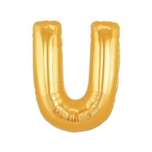 U Harf Folyo Balon Alt�n Renk 40 in�