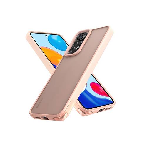 Redmi Note 11 K�l�f Elegant Kapak - Pudra
