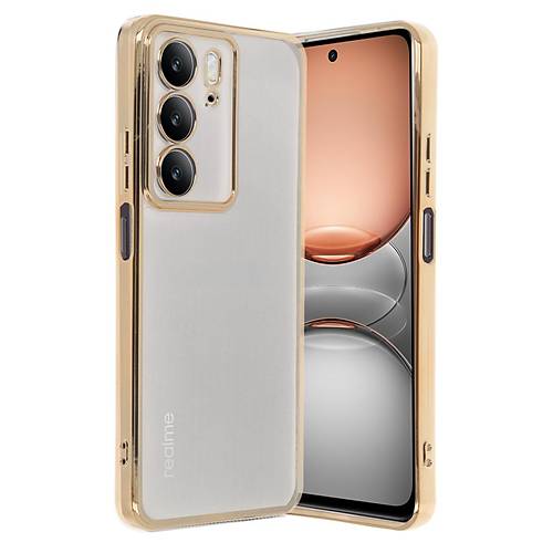 Realme C75 4G K�l�f Razer Lensli Silikon - Gold