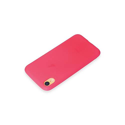 iPhone XR K�l�f First Silikon - Pembe