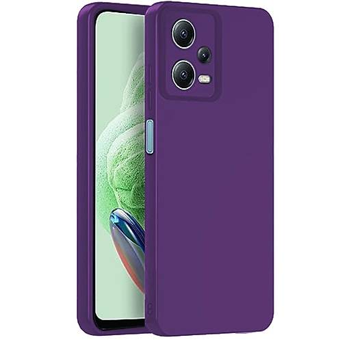 Redmi Note 12 Pro 5G K�l�f Nano i�i Kadife Silikon - Mor