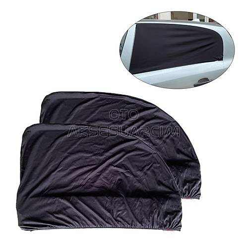 Elastik Oto Yan Cam Bebek G�ne�lik Araba Perdesi Sedan Uyumlu 2'li
