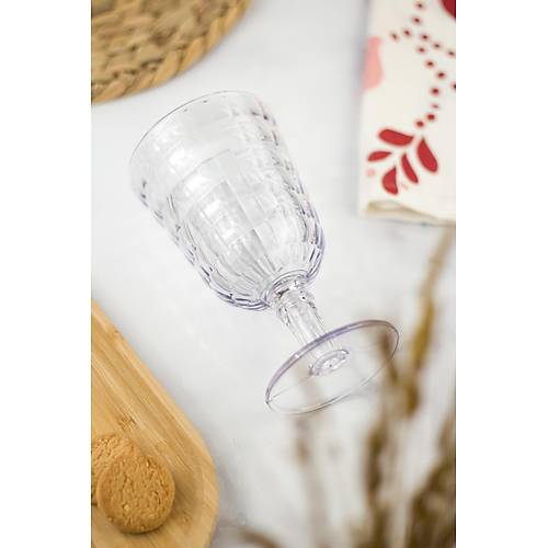 Allegra �effaf Kadeh Bardak - 450 ml Tekli Akrilik Malzeme - Cam De�ildir K�r�lmaya Dayan�kl�