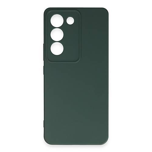 V30 Lite 4G K�l�f First Silikon - Koyu Ye�il