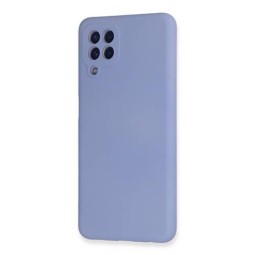Galaxy A22 K�l�f Nano i�i Kadife Silikon - Lila