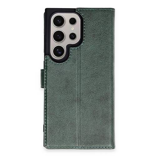 Galaxy S24 Ultra K�l�f Trend S Plus Kapakl� K�l�f - Ye�il
