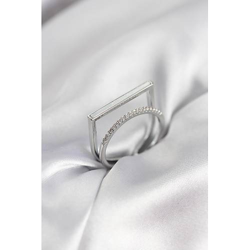 G�m�� Renk Sedefli Zirkon Ta�l� 2'li Kad�n Y�z�k