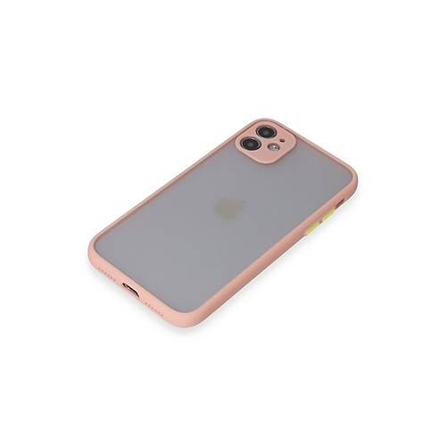 iPhone 11 K�l�f Montreal Silikon Kapak - Pembe