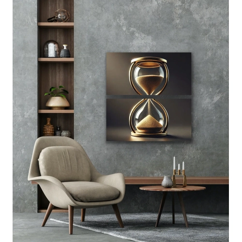 2li Kum Saati Kanvas Tablo 60x120cm x2