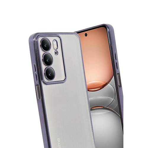 Realme C75 4G K�l�f Razer Lensli Silikon - Mor