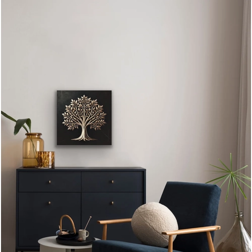Bronz A�a� Kanvas Tablo 60x60cm