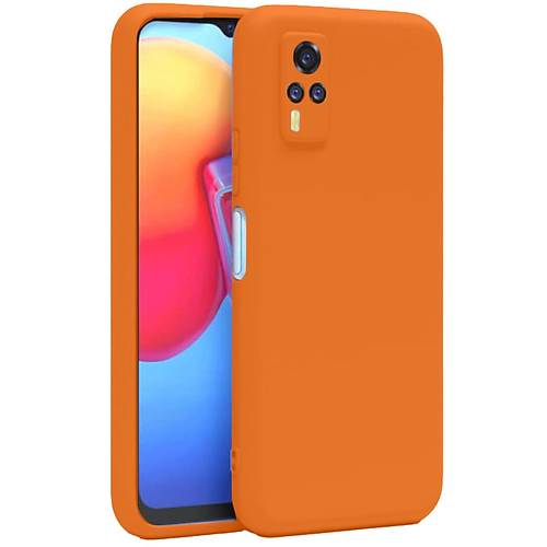 Y53S K�l�f Nano i�i Kadife Silikon - Turuncu