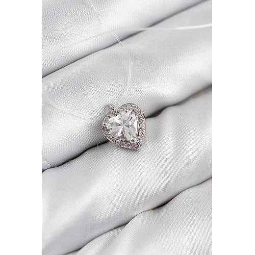 Misineli Kalp Model G�m�� Renk Hayalet Kolye