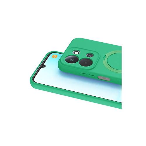 Redmi 15C 4G Regal Magsafe Standl� Kapak - Ye�il
