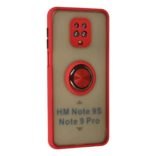 Redmi Note 9 Pro K�l�f Montreal Y�z�kl� Silikon Kapak - K�rm�z�