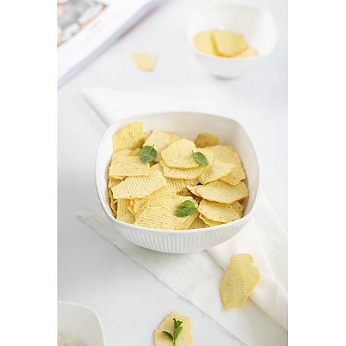 Akrilik Barok Beyaz Orta Boy Kare Meyve & Salata Kasesi & Kar��t�rma Kab� / 1,5 Lt (CAM DE��LD�R)