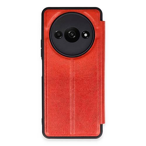 Redmi A3 4G K�l�f Flip Cover - K�rm�z�