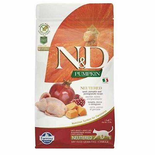 N&D Pumpkin Balkabakl� B�ld�rc�nl� Narl� Tah�ls�z K�s�rla�t�r�lm�� Kedi Mamas� 1,5 Kg