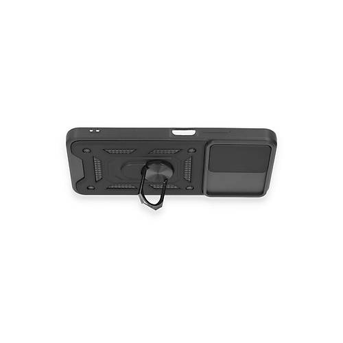 Redmi Note 12 4G K�l�f Pars Lens Y�z�kl� Silikon - Siyah