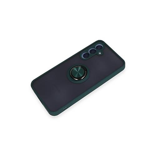 Galaxy A15 4G K�l�f Montreal Y�z�kl� Silikon Kapak - Ye�il