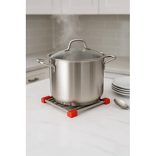 Paslanmaz �elik Silikon Kenarl� Nihale 21 cm