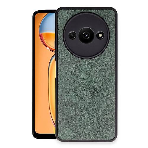 Redmi A3 4G K�l�f Aras Deri Kapak - Koyu Ye�il