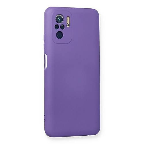 Redmi Note 10 K�l�f Nano i�i Kadife Silikon - Mor