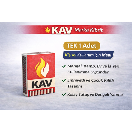 KAV Marka Kibrit Emniyetli �ocuk Kilitli 1 Adet