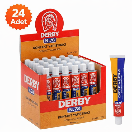 Derby N.78 Kontakt Yap��t�r�c� 40 Gr 24 Adet Standl� Kutulu G��l� Genel Ama�l� Yap��t�r�c�