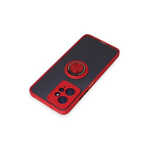 Redmi Note 12 4G K�l�f Montreal Y�z�kl� Silikon Kapak - K�rm�z�