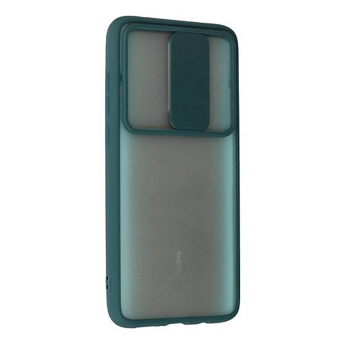 Redmi Note 8 Pro K�l�f Palm Buzlu Kamera S�rg�l� Silikon - Ye�il